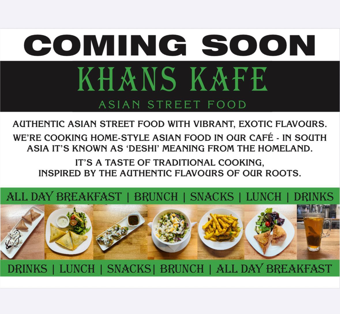 Khans Kafe Flyer